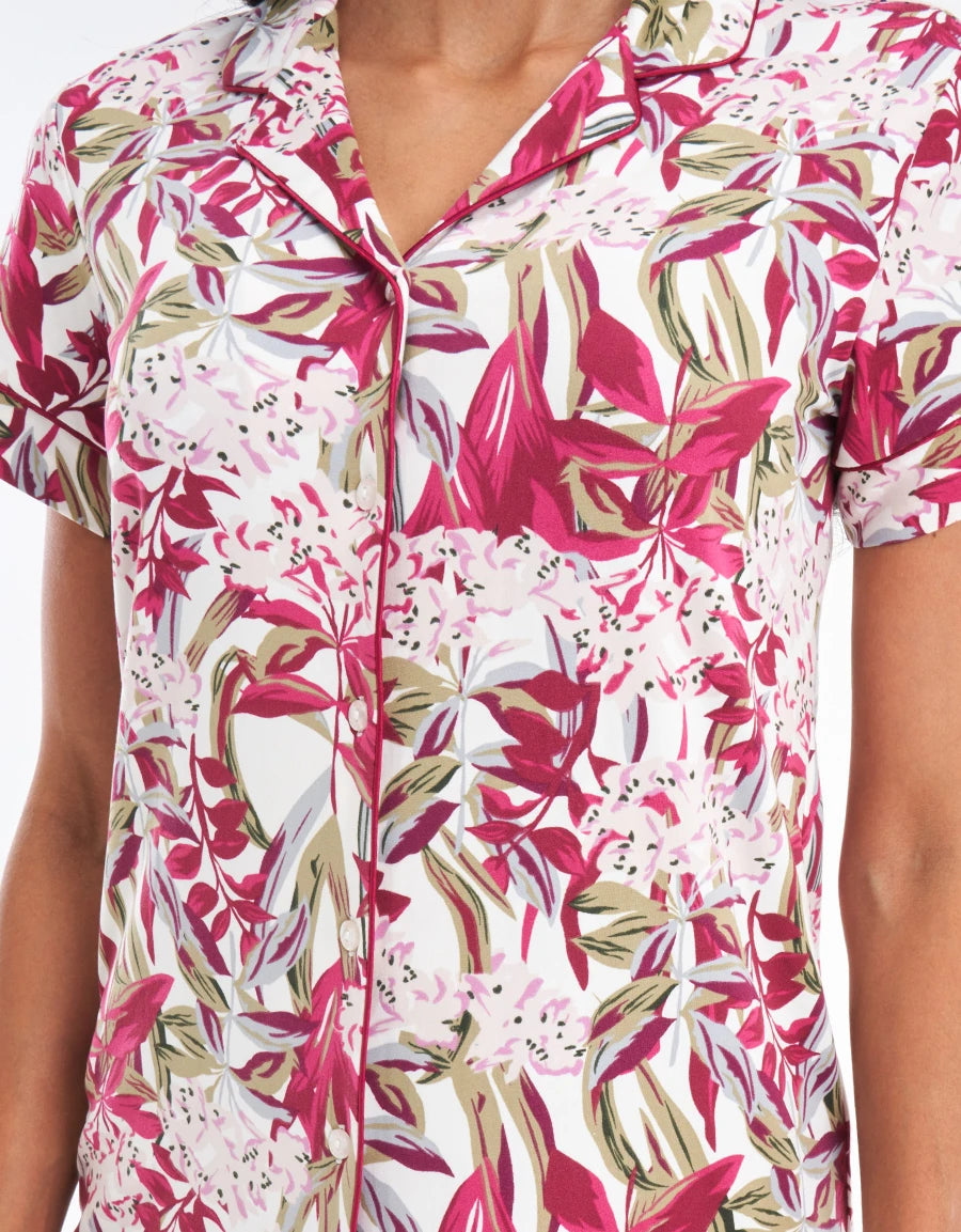 Floral Print Pajama Set