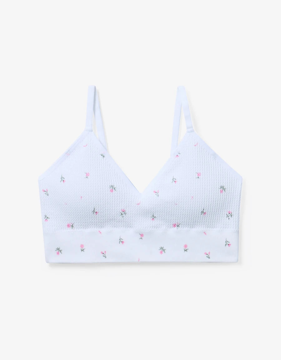 Floral Print Seamfree Crop Top