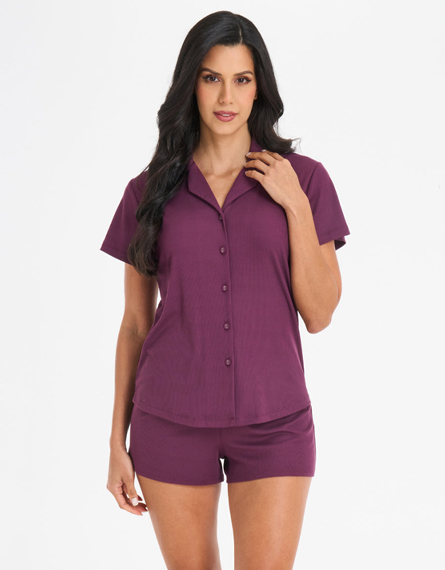 Rib Shirt and Boxer Set