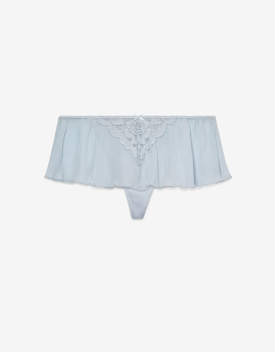Chiffon Thong Panty in Light Blue