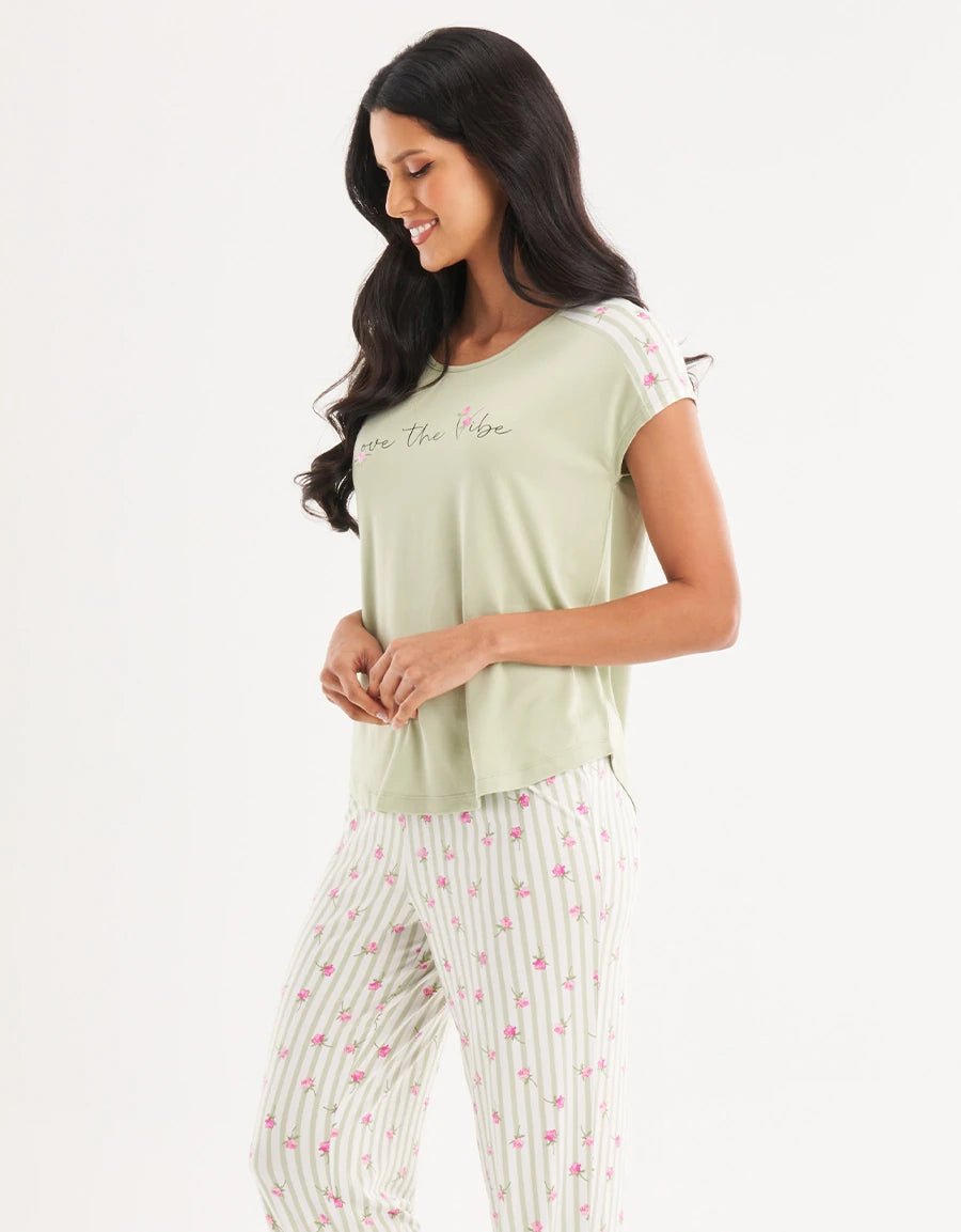 Floral Print Pajama Set