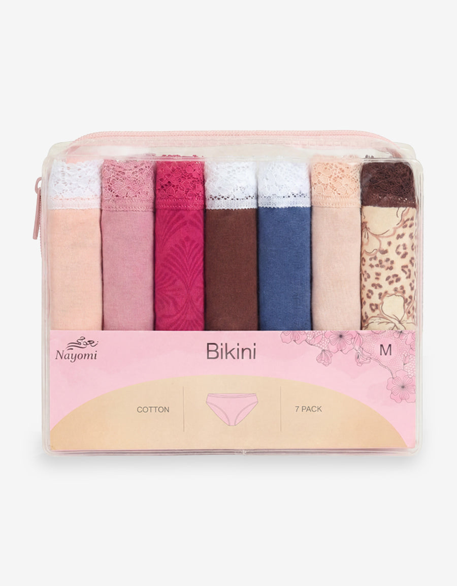 7-Pack Cotton Bikini Panty in Multicolor