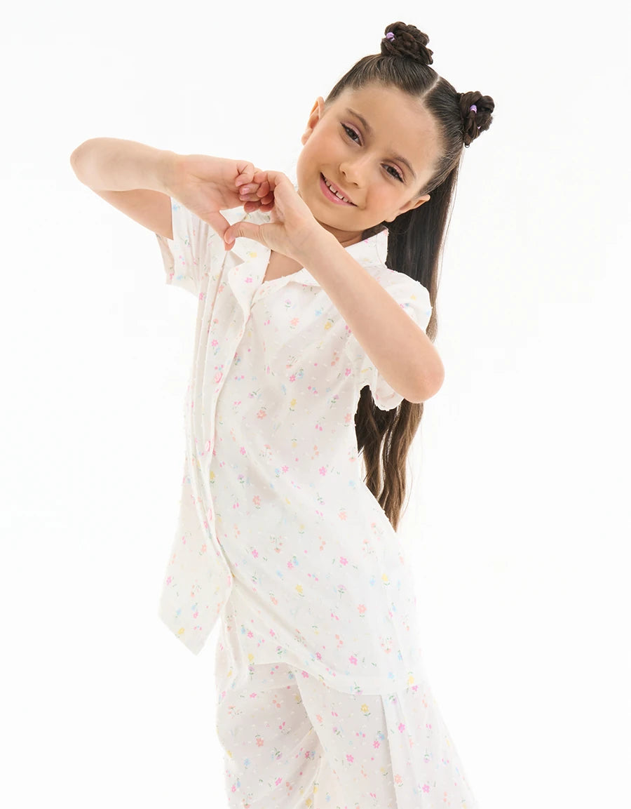 Floral Print Pajama Set