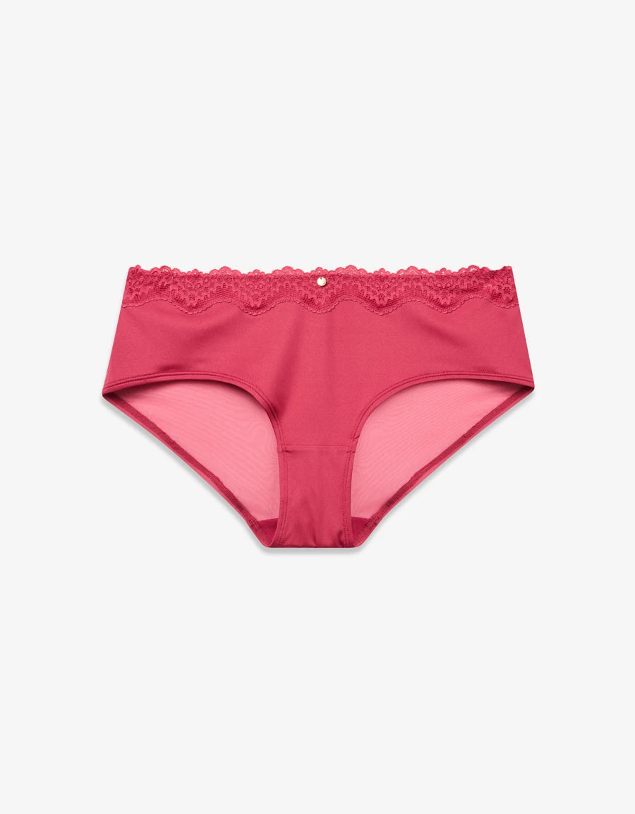 Lace-Trim Hipster Panty