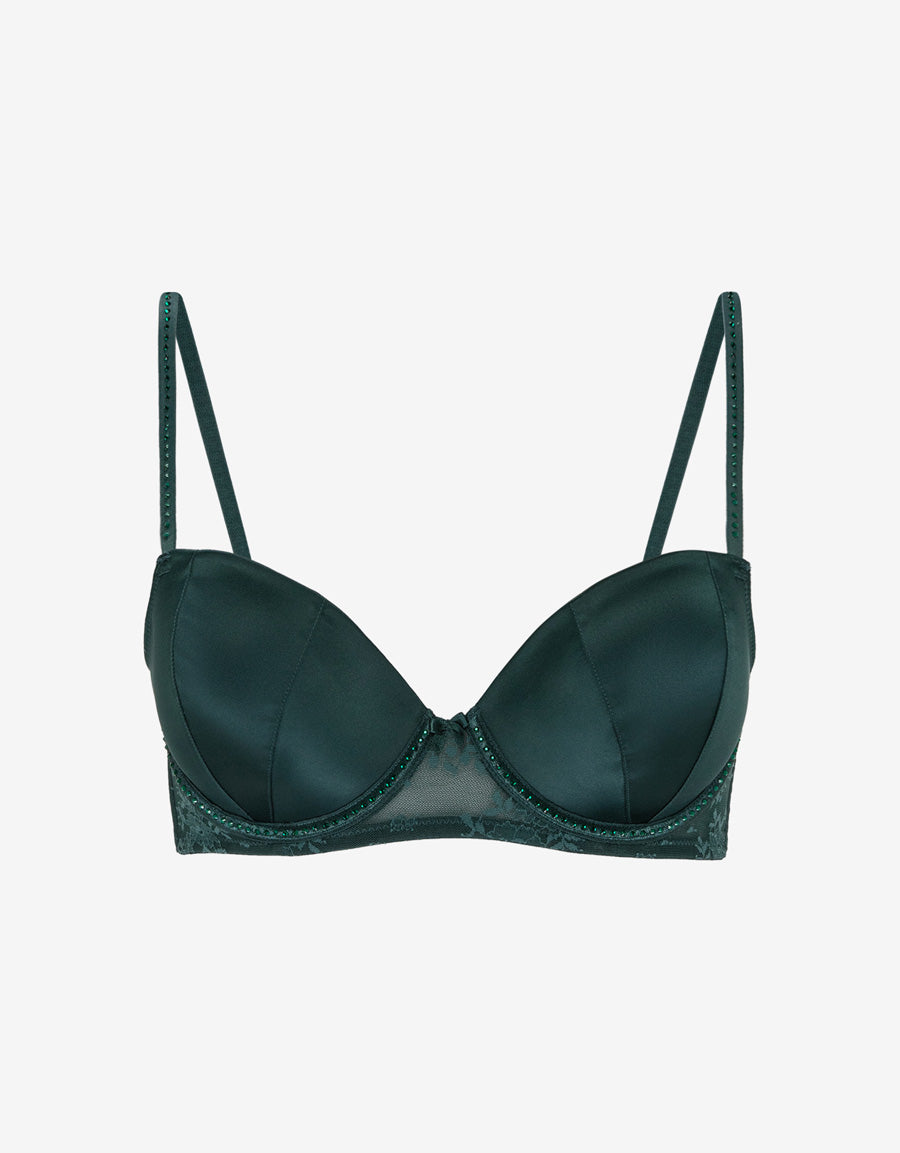 Satin Plunge Bra
