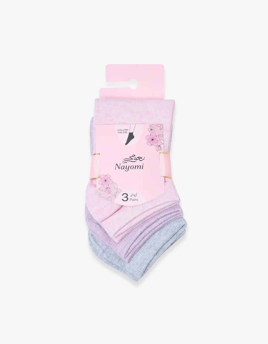 3-Pack Cotton Liner Socks