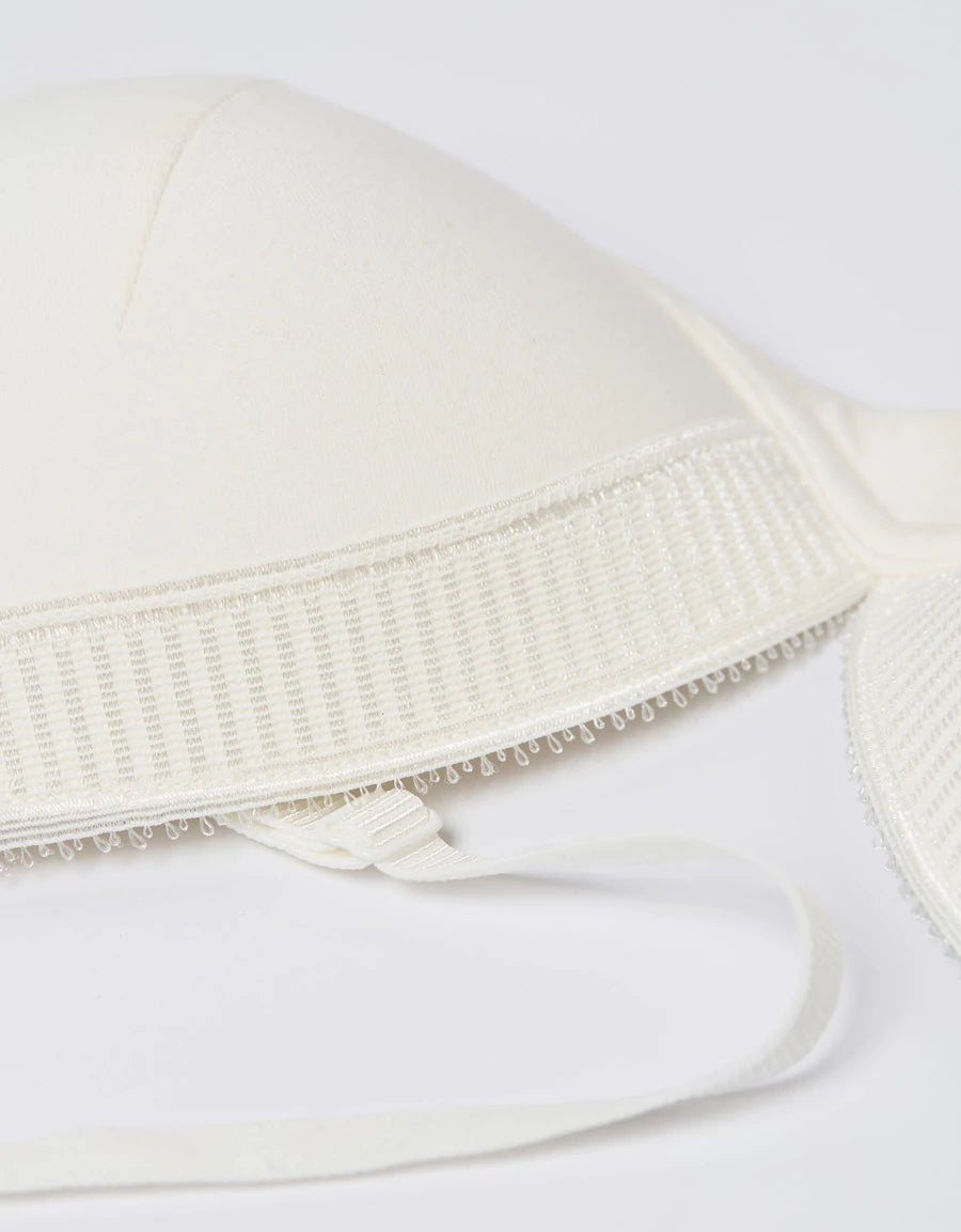 Cotton Lace Plunge Bra