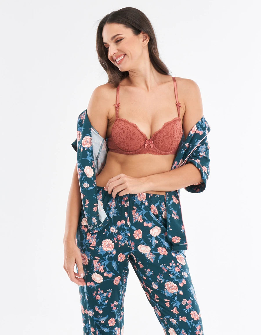 Floral Print Pajama Set