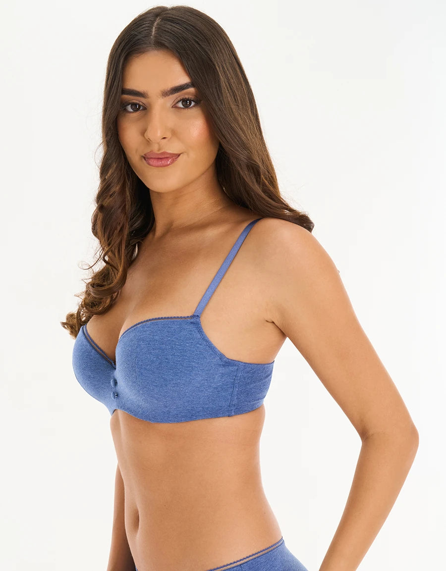 Cotton Marle Balconette Bra