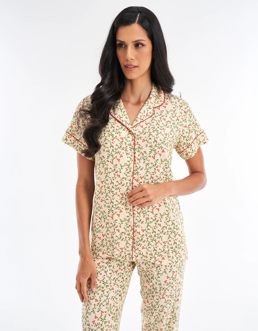 Floral Print Pajama Set
