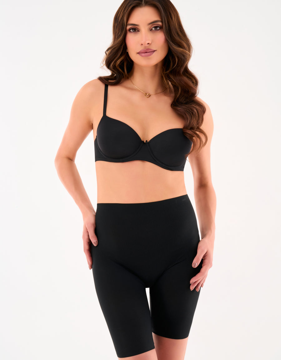 Microfiber Rib Long Leg Panty