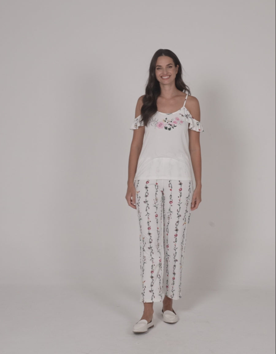 Floral Print Short Pajama Set