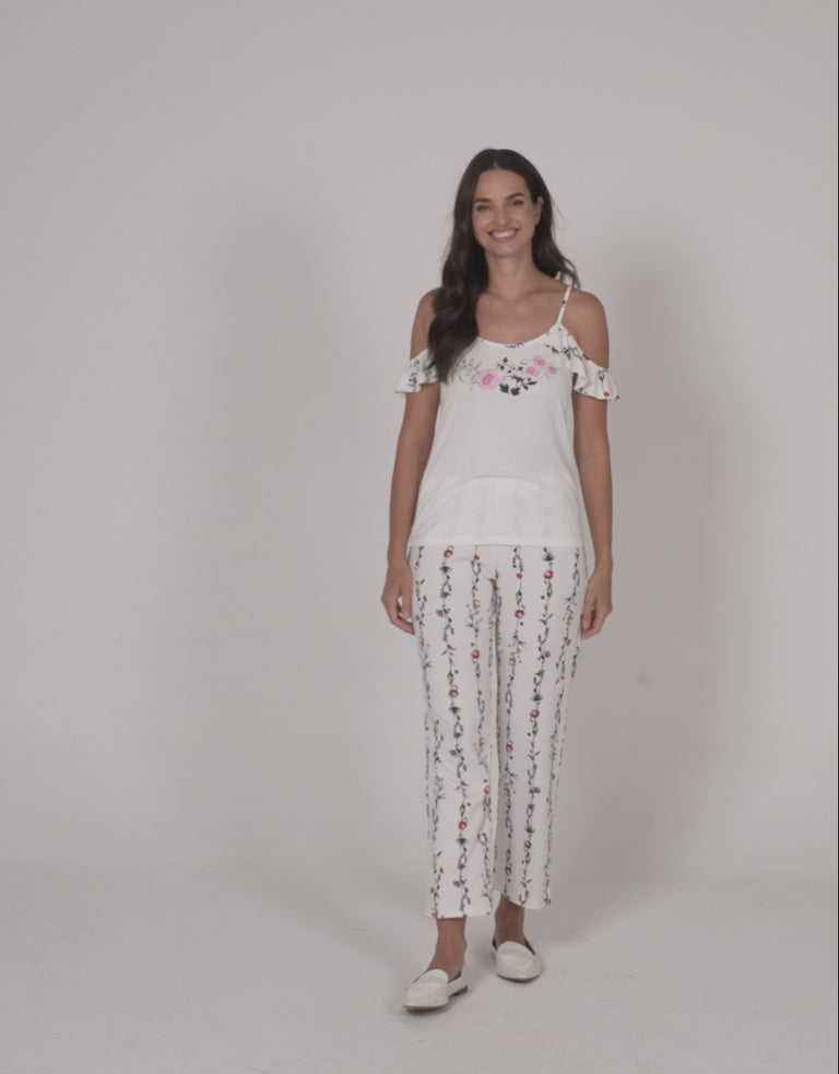 Floral Print Short Pajama Set
