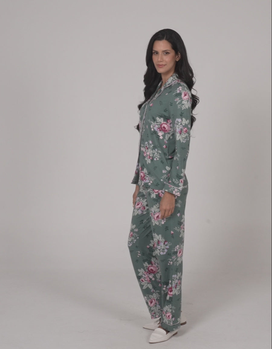 Floral Print Pajama Set