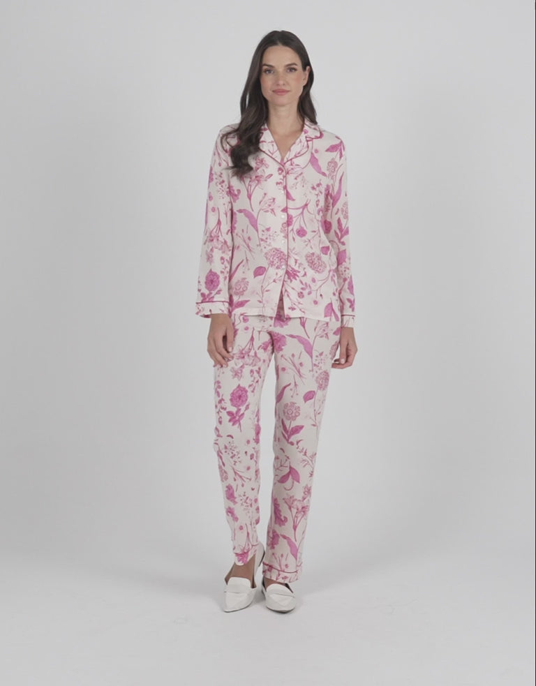 Floral Print Capri Pajama Set