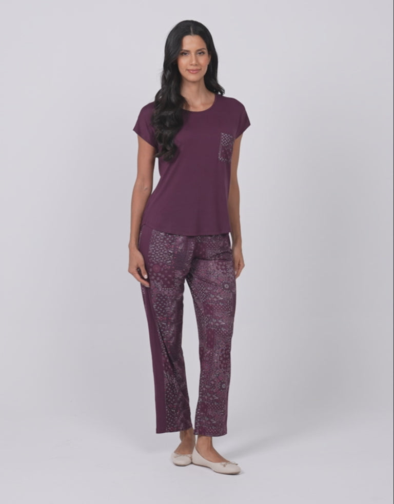 Paisley Print Pajama Set