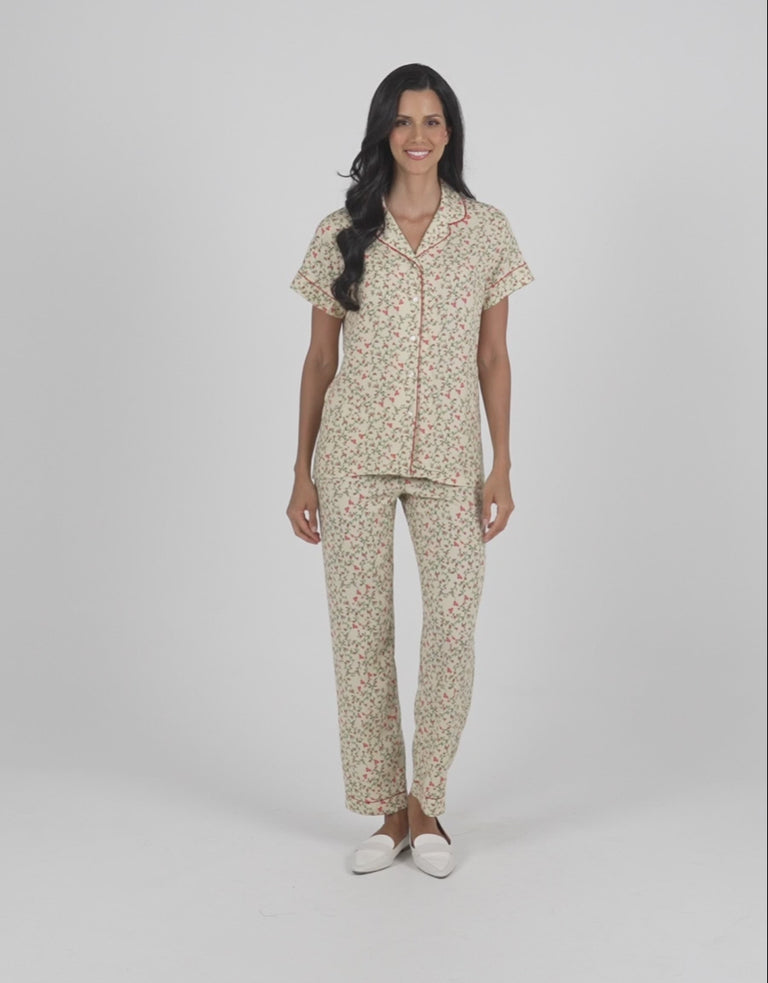 Floral Print Pajama Set