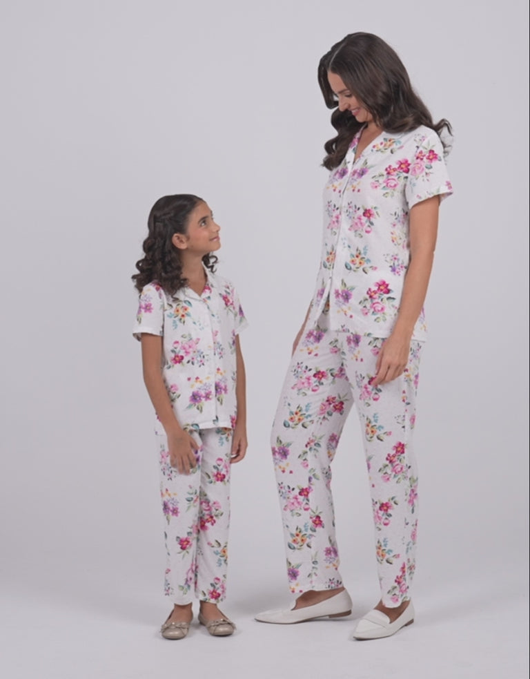Floral Print Pajama Set