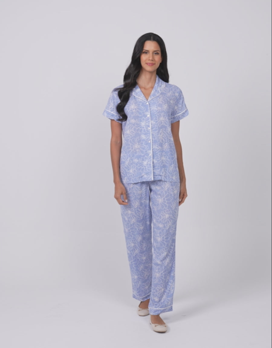 Floral Print Pajama Set