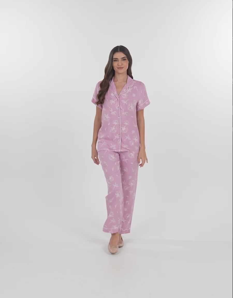 Floral Print Pajama Set