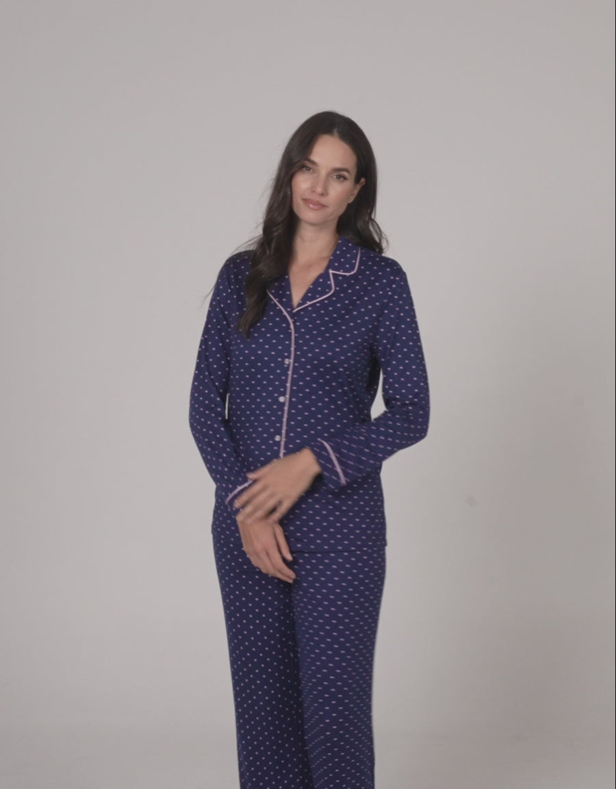 Polka Dot Print Pajama Set
