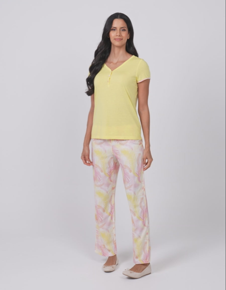 Floral Print Pajama Set
