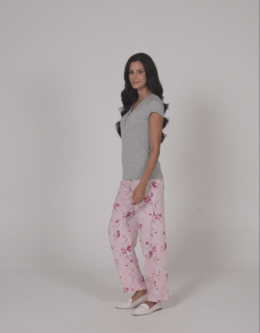 Floral Print Pajama Set