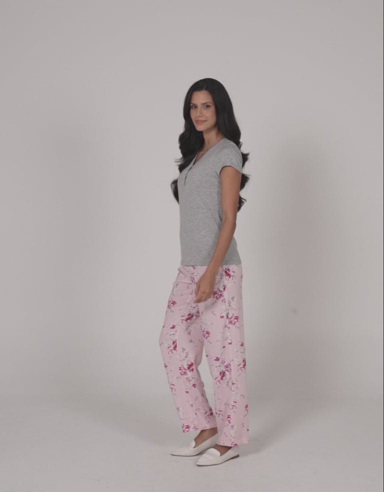 Floral Print Pajama Set