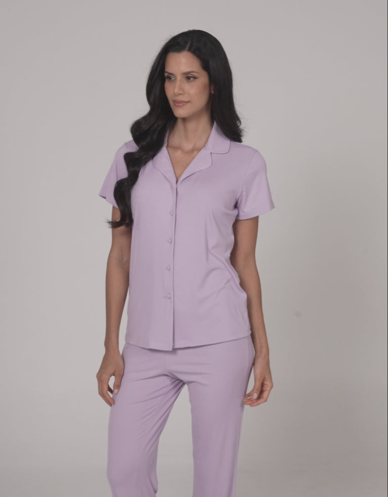 Ribbed Pajama Set