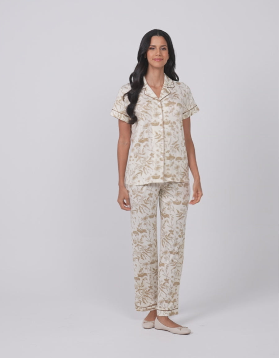 Floral Print Pajama Set