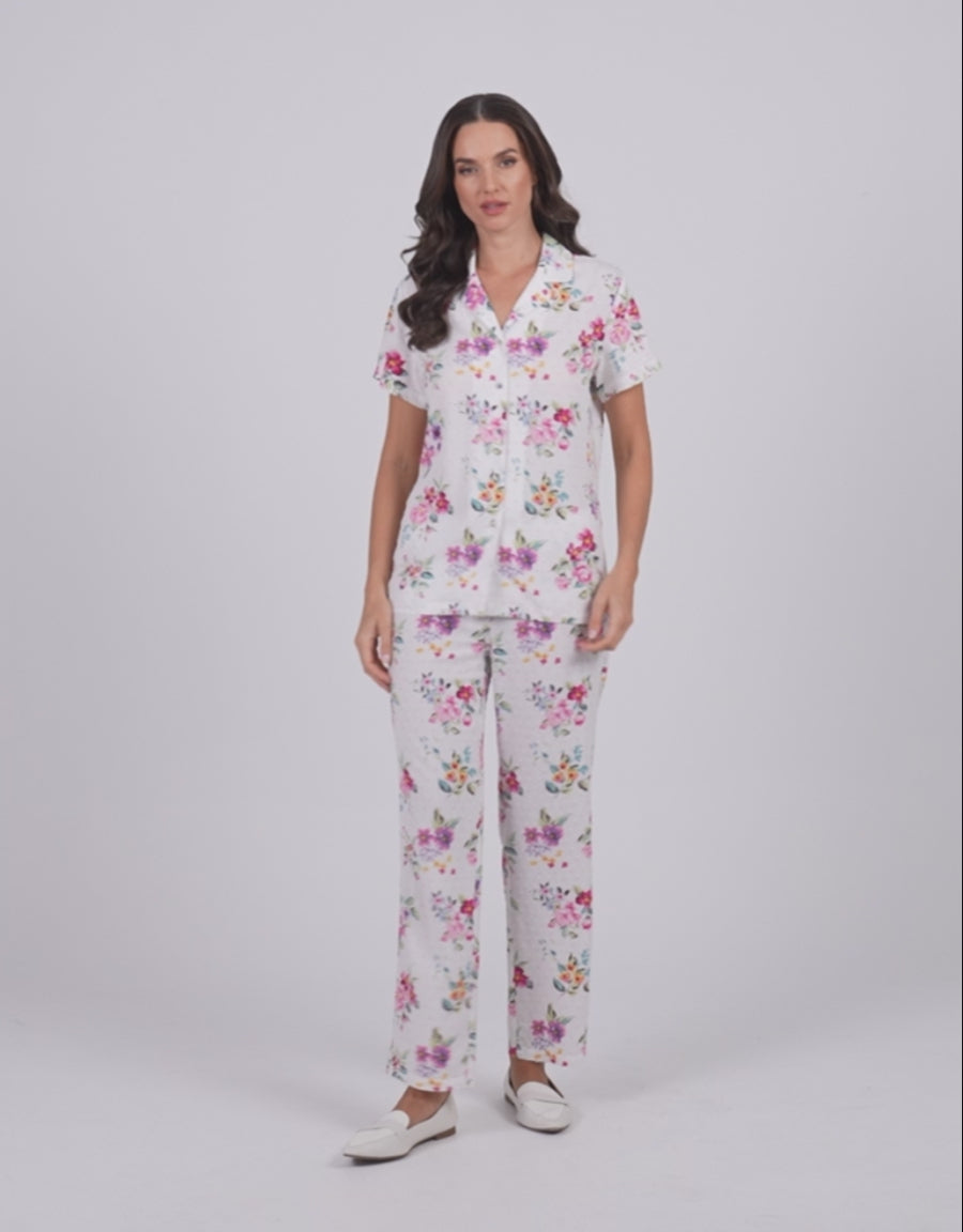 Floral Print Pajama Set