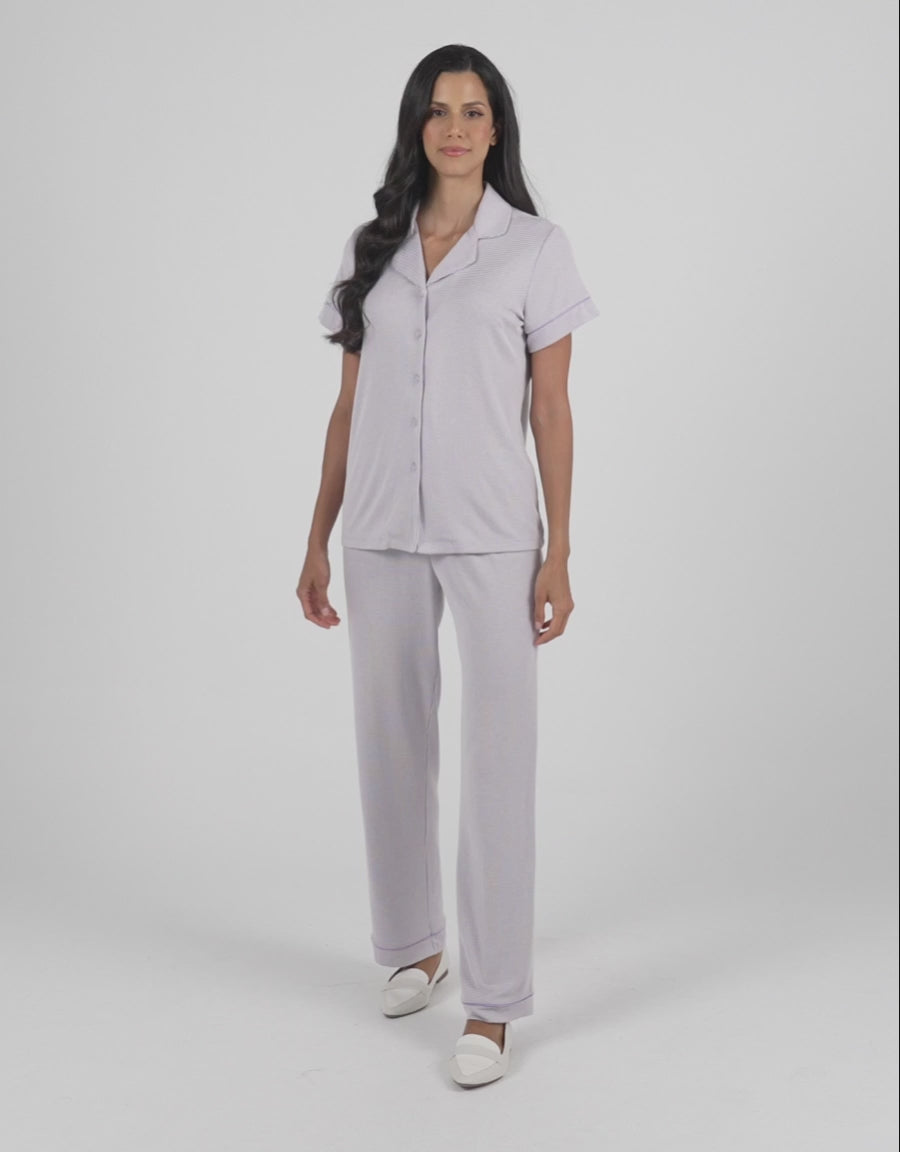 Ribbed Pajama Set