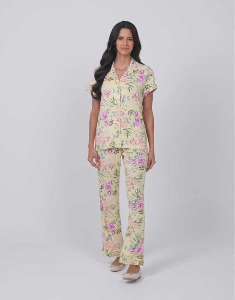 Floral Print Pajama Set