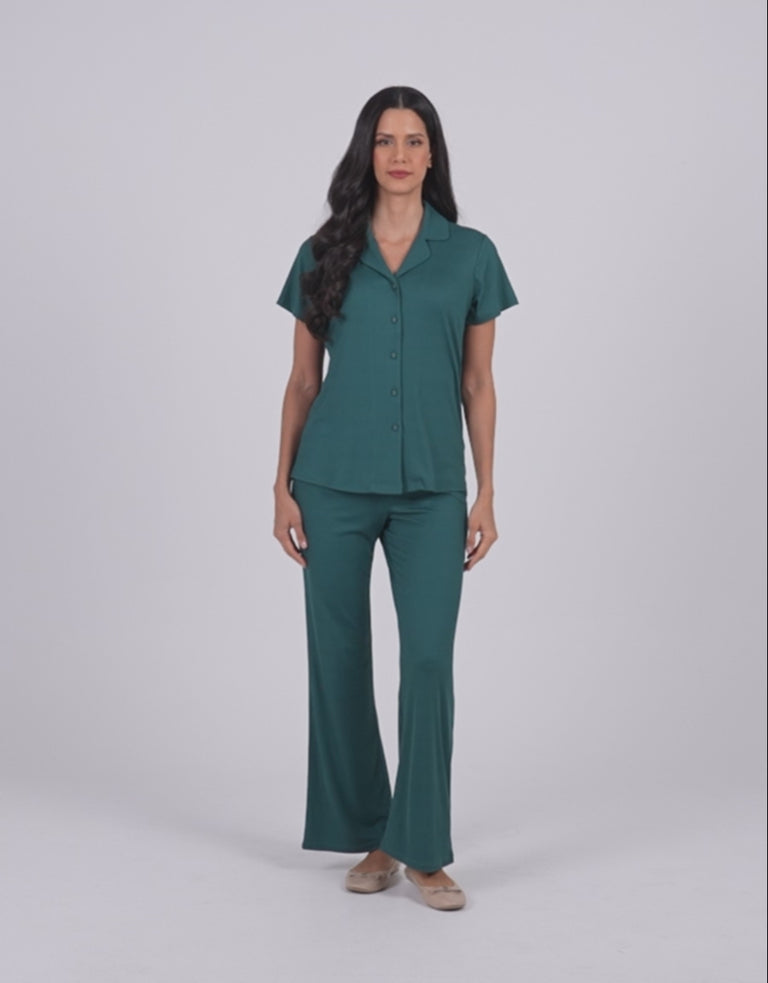 Ribbed Pajama Set