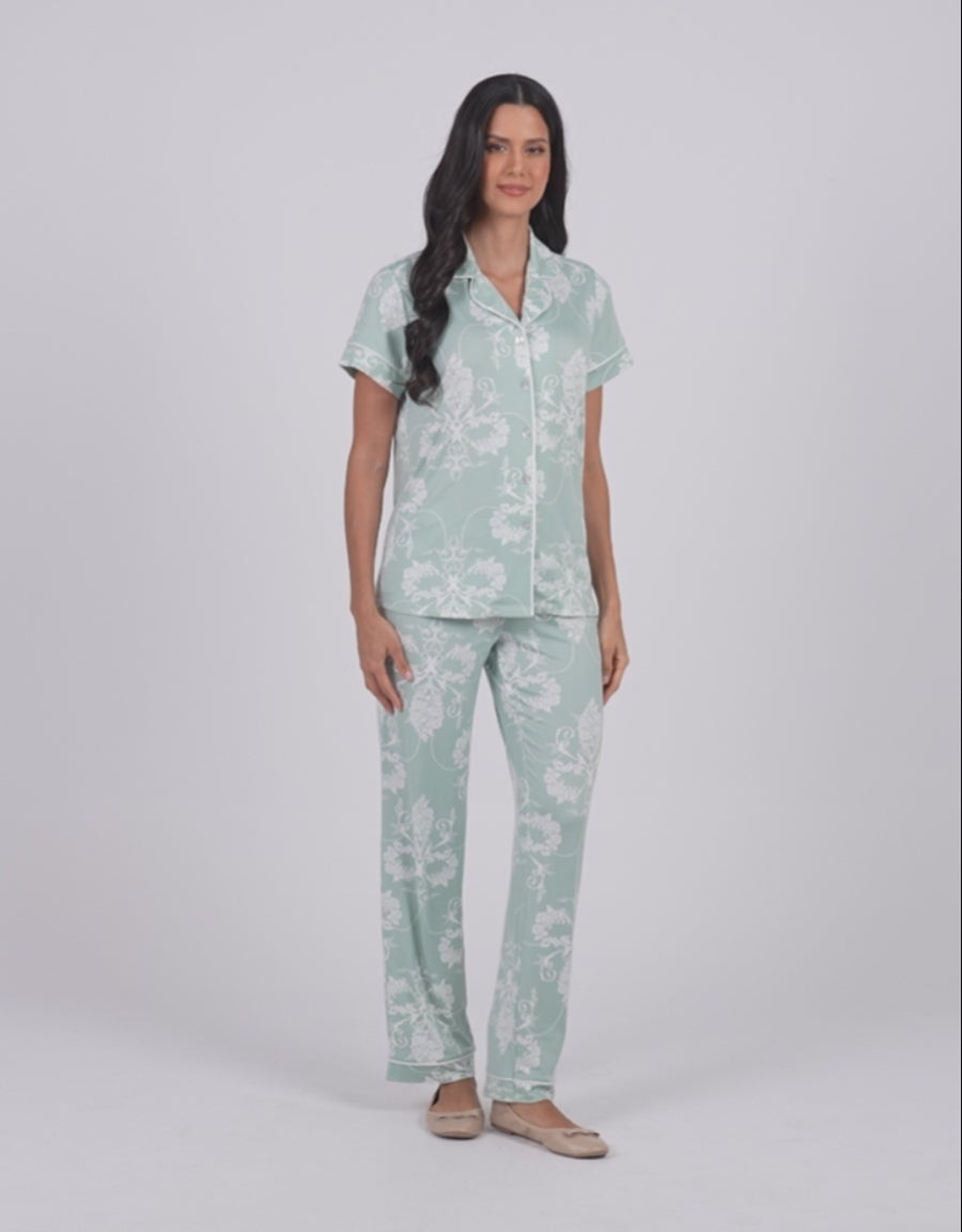 Floral Print Pajama Set