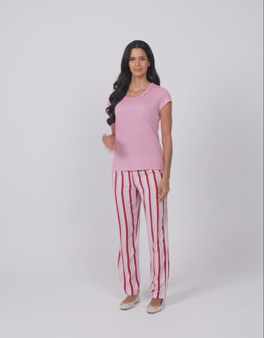 Striped Pajama Set