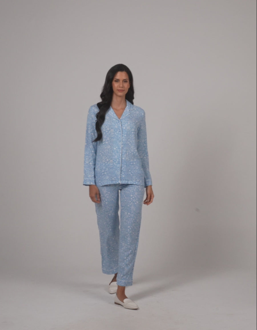 Floral Print Pajama Set