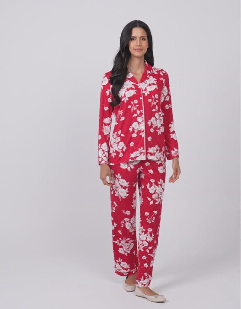 Floral Print Pajama Set