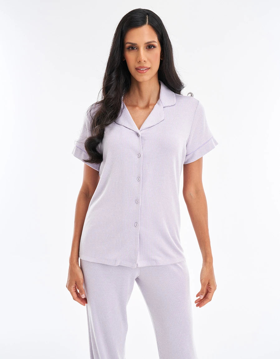 Ribbed Pajama Set