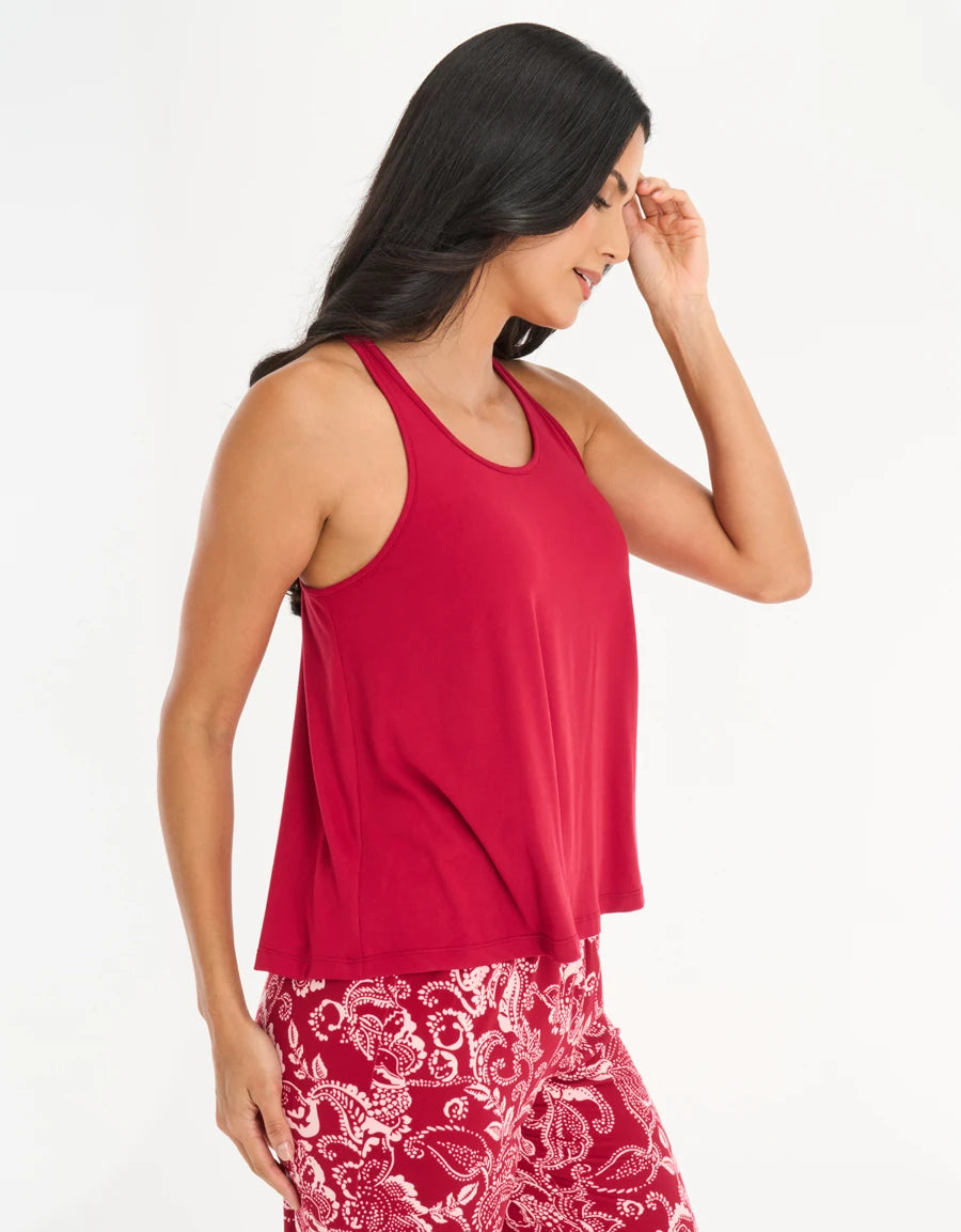Paisley Print Satin Pajama Set