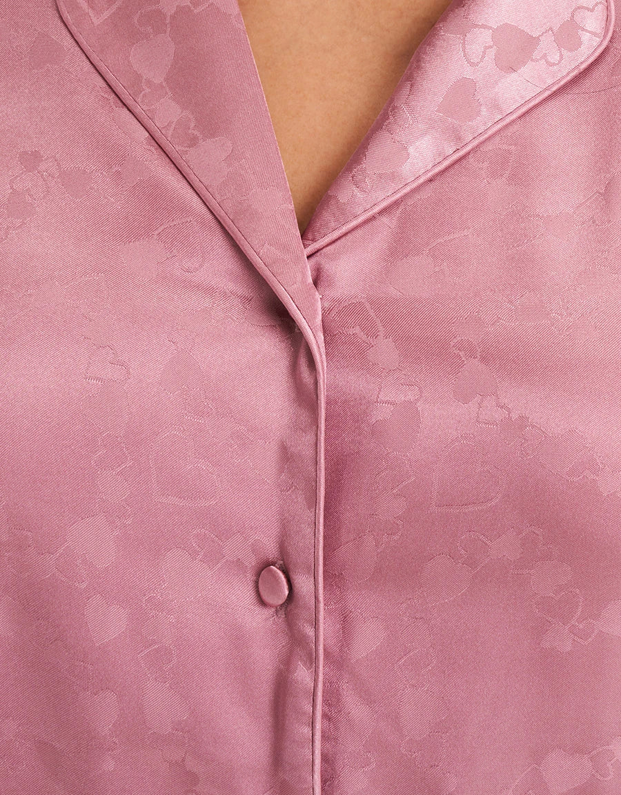 Jacquard Satin Pajama Set