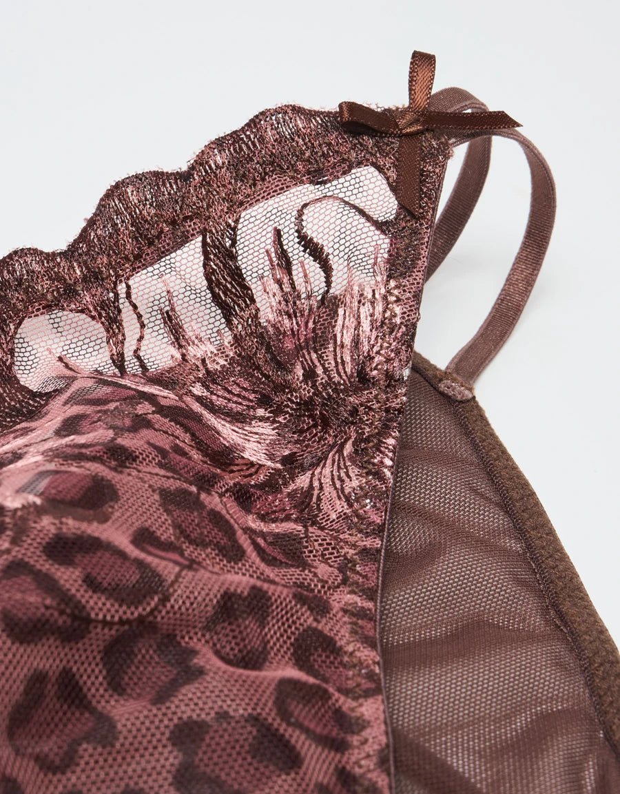 Embroidered Lace Tanga Panty