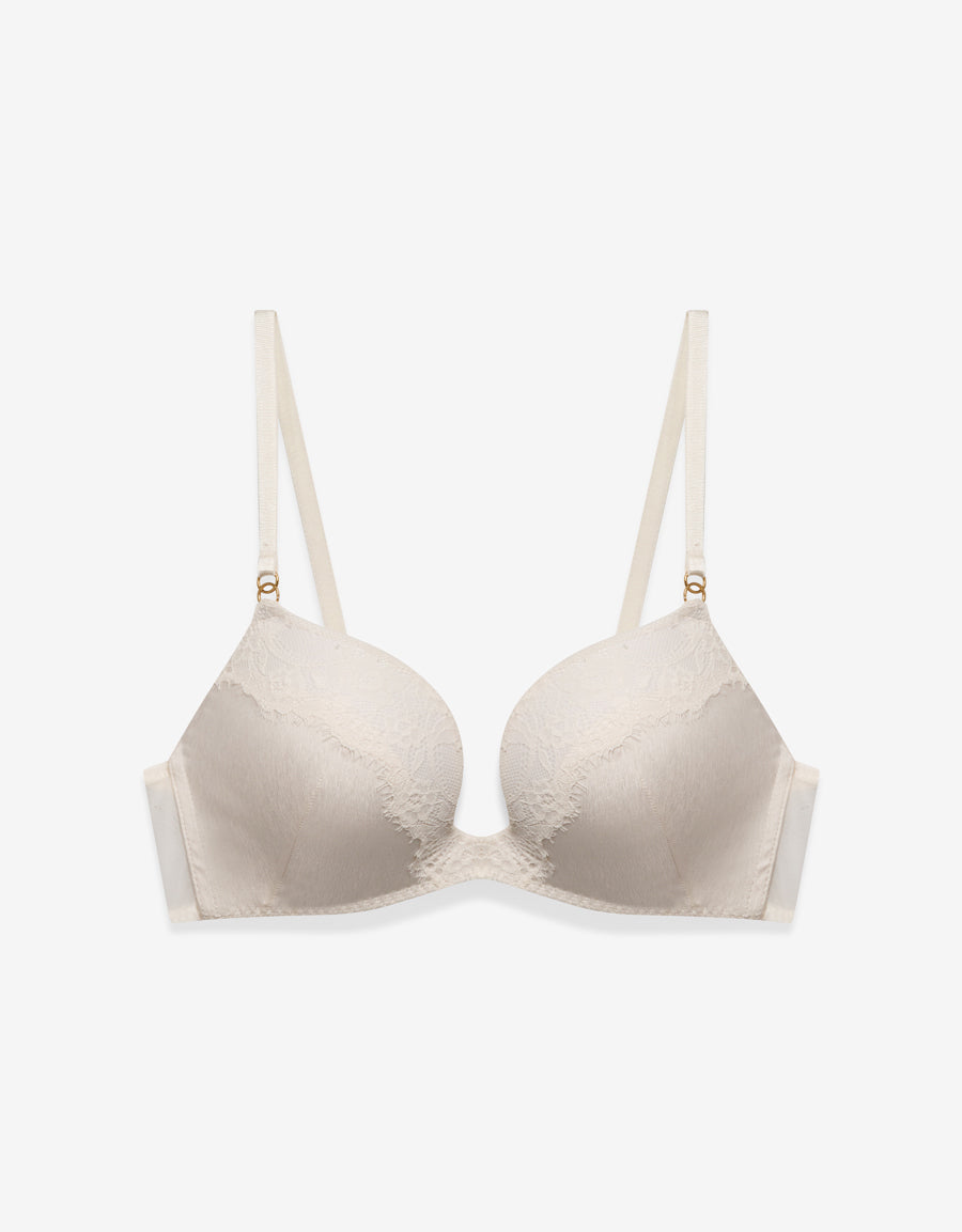 Lace Push Up Bra in White