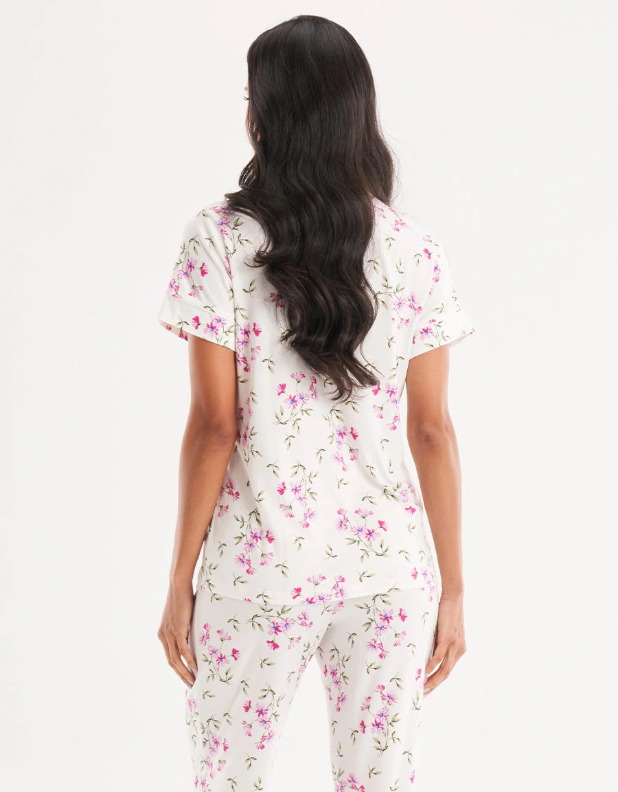 Floral Print Pajama Set