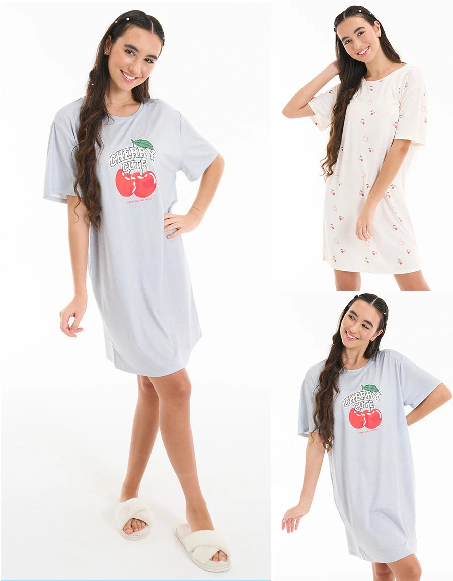 Little Cherry Sleep Dress