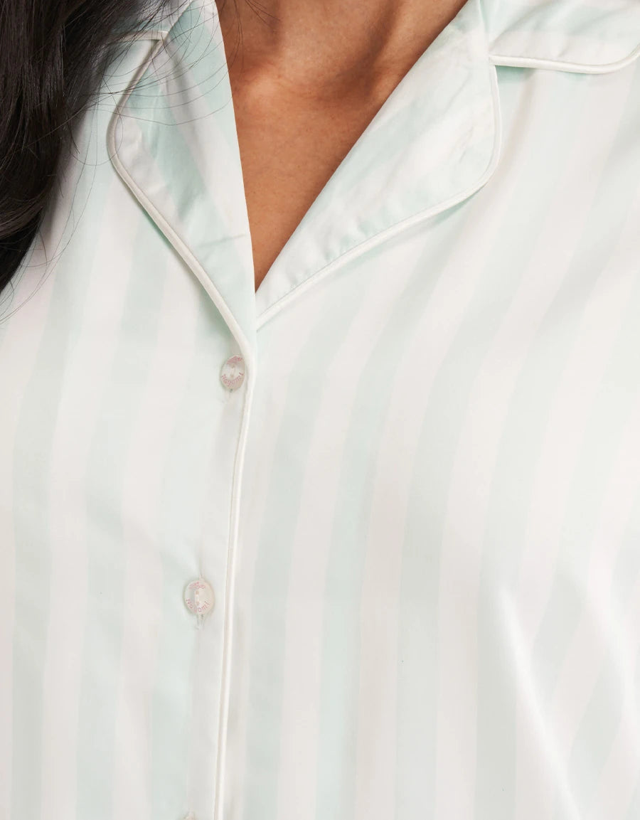Striped Satin Pajama Set