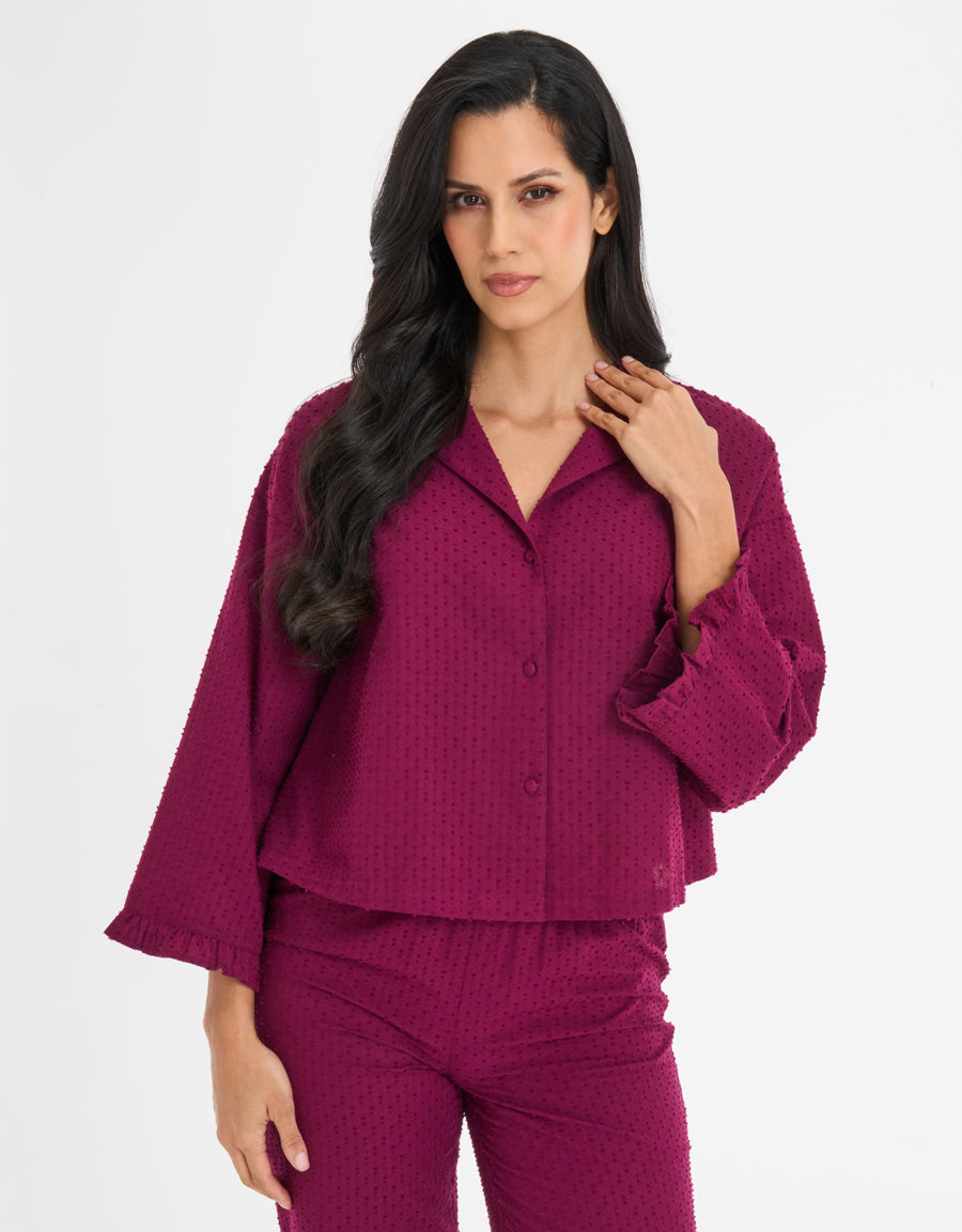 Jacquard Pajama Set