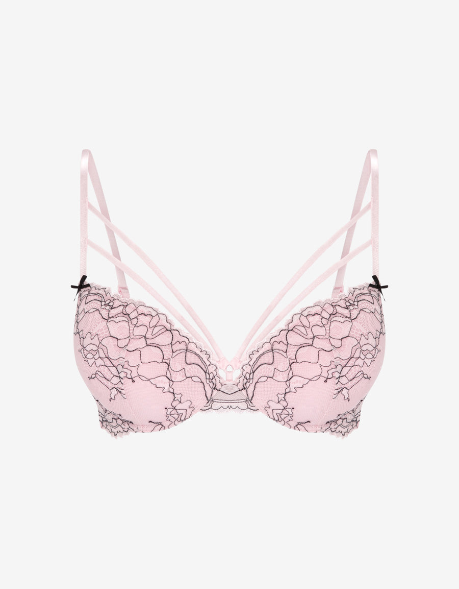 Lace Double Push Up Plunge Bra 