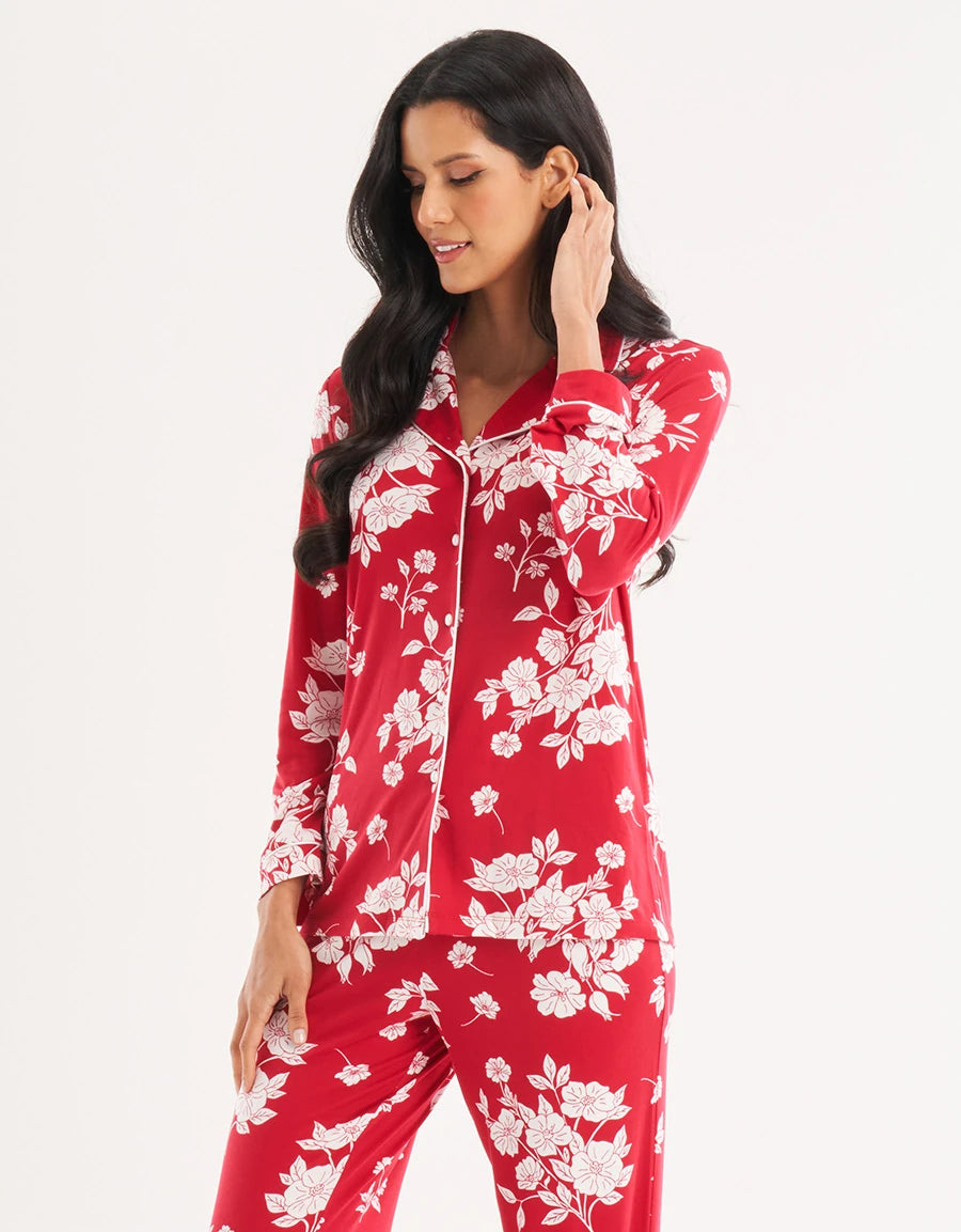 Floral Print Pajama Set
