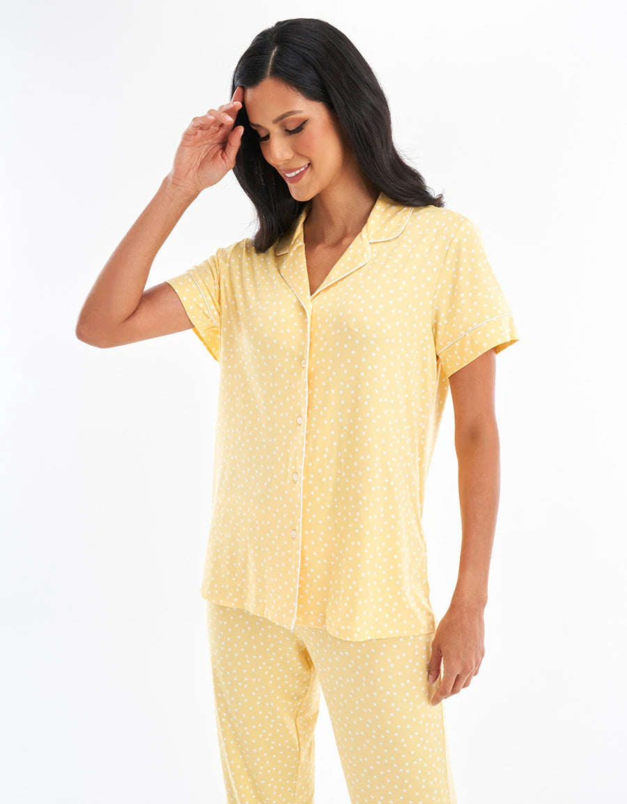Polka Dot Print Pajama Set